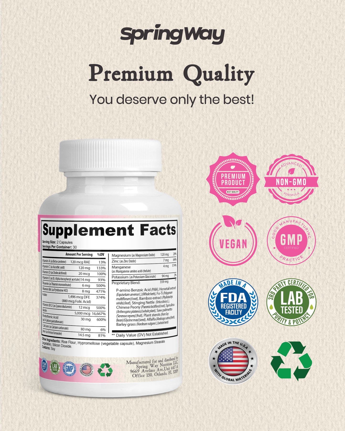 Spring Way Hair, Skin, and Nails Essentials